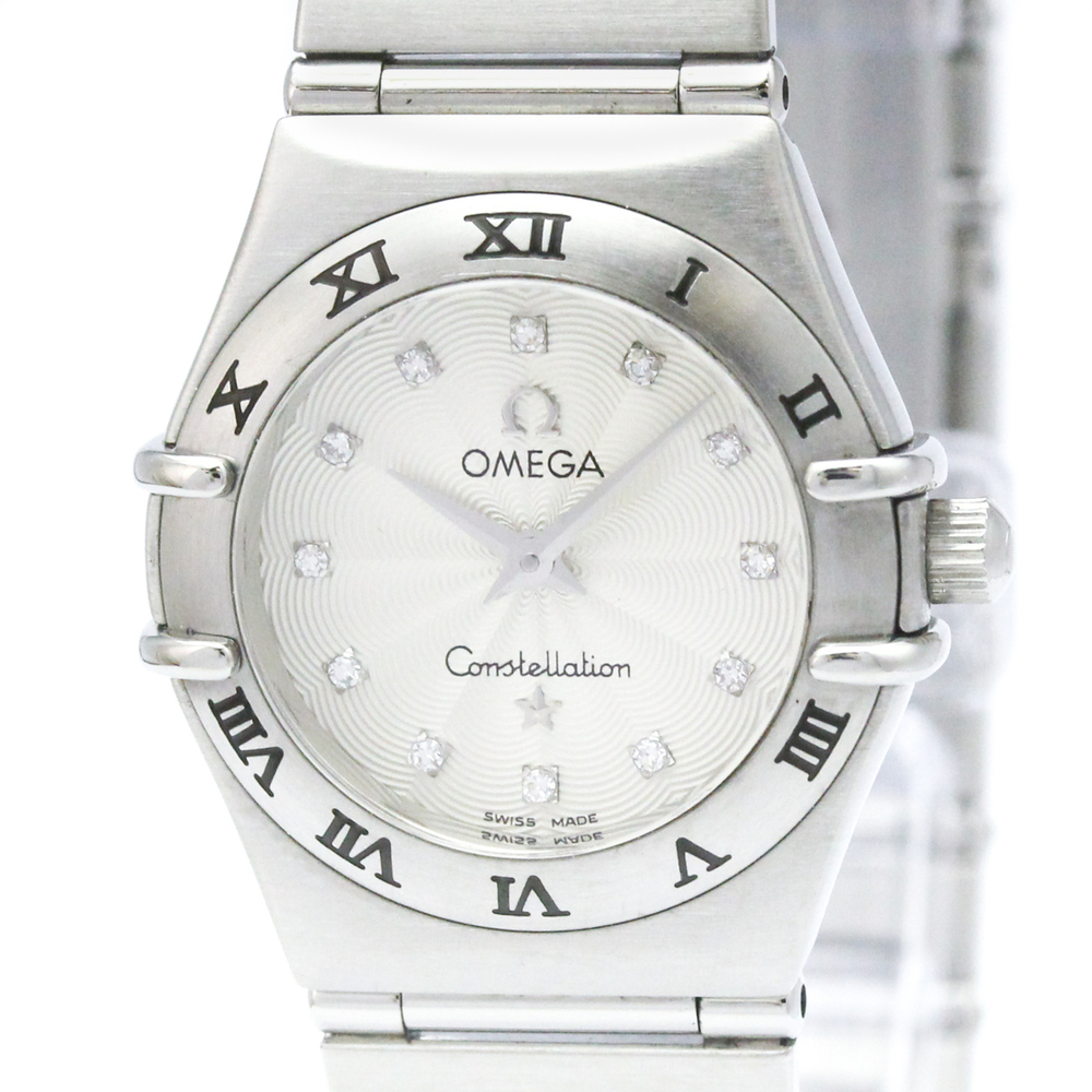 OMEGA Constellation Diamond Steel Quartz Ladies Watch 1562.36